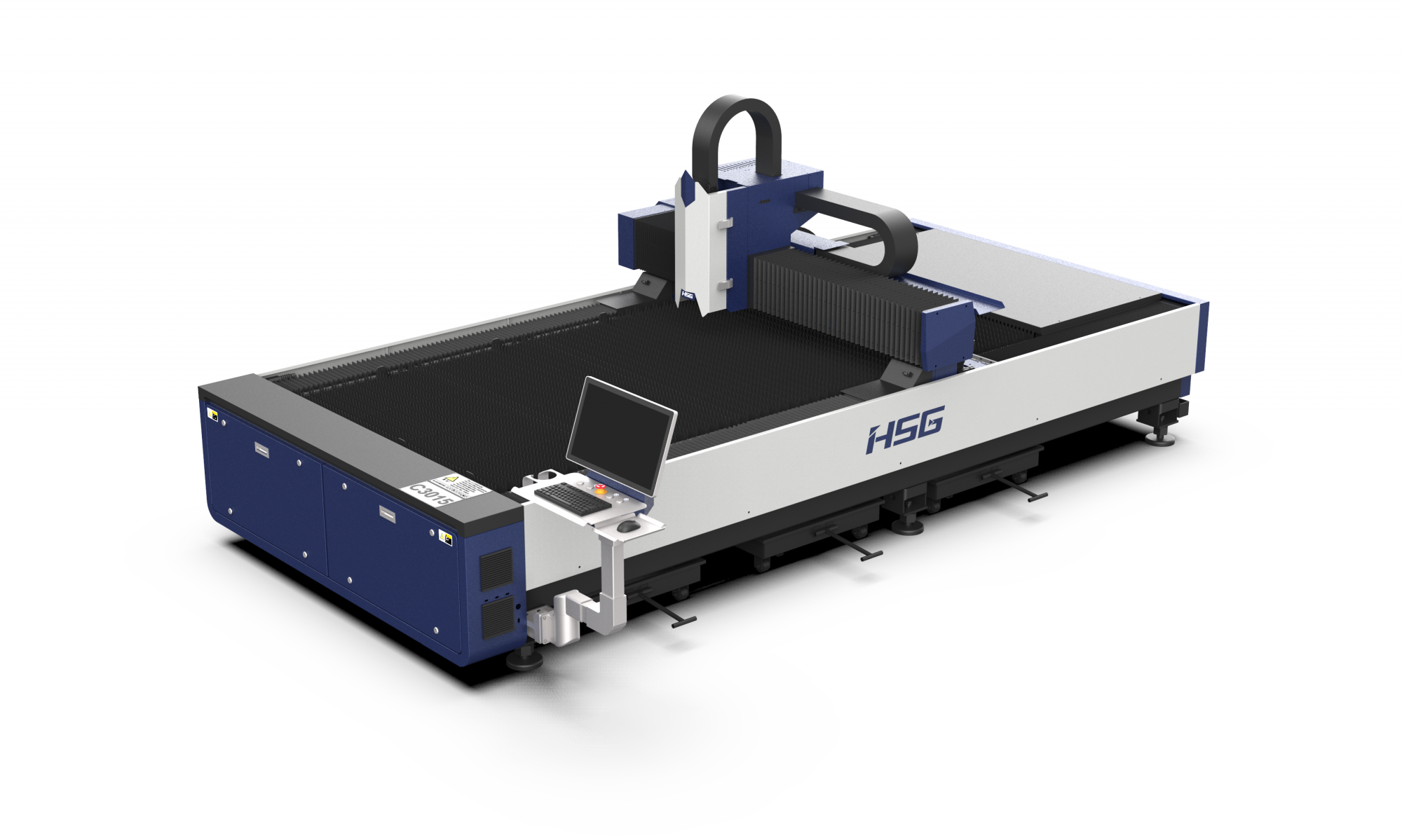 Оптоволоконный лазерный станок для резки металла HSG C3015 3000 Вт