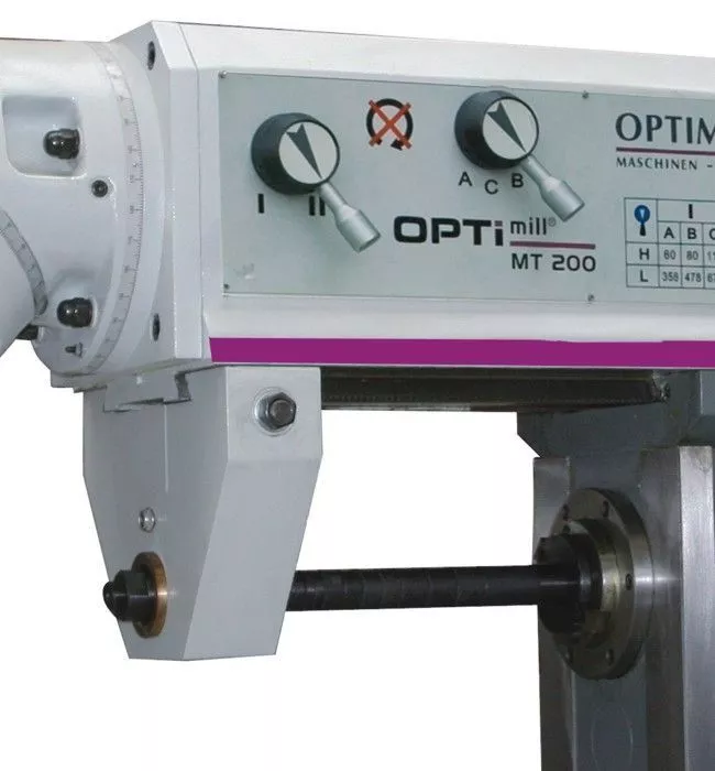 Горизонтально вертикальный фрезерный станок Optimum МТ200