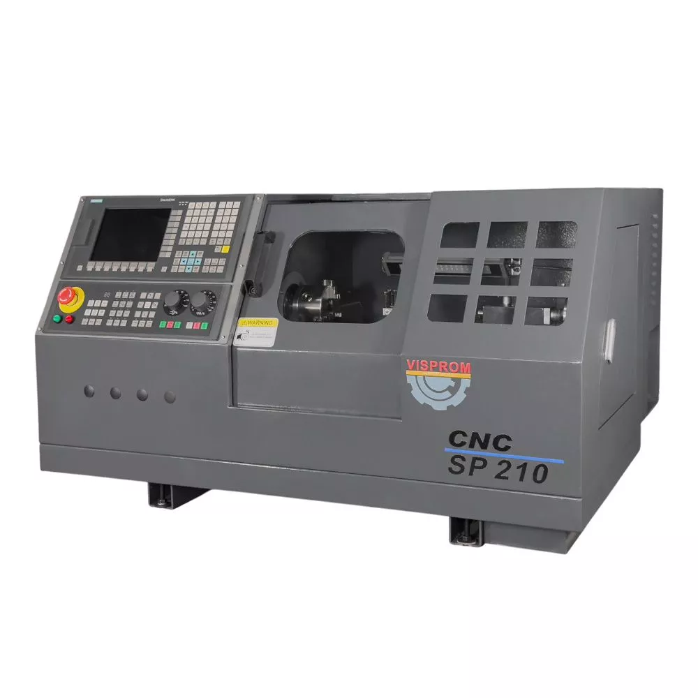 SP210 CNC Токарный станок с ЧПУ с горизонтальной станиной