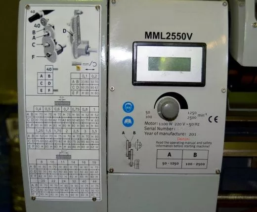 Токарный станок Turner MML 250x550v